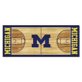 Michigan Basketball Court Runner 30"x72"