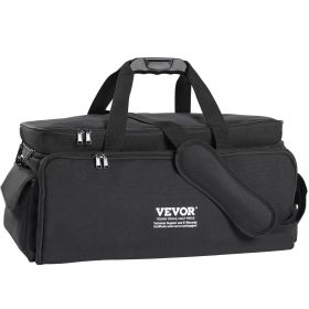 VEVOR DJ Cable File Bag, 1200D Oxford Fabric, DJ Gig Bag with 9 Detachable Divider 4.92 ft Padded Shoulder Strap Plastic Bottom Pad