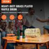 VEVOR Raffle Drum,Holds 2500 Tickets or 100 Ping Pong Balls, Metal Lottery Spinning Drawing with Wooden Turning Handle